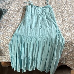 Shoe Dazzle Light Blue Maxi Dress